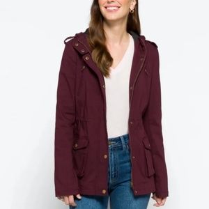NWT Eden Society Jacket in Plum - Size L - Dark Purple